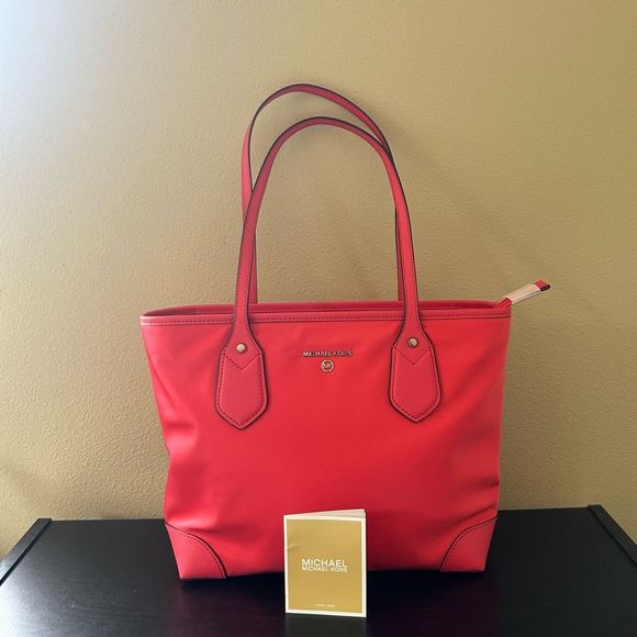 Michael Kors Handbags - NWT Michael Kors Tote Eva Red